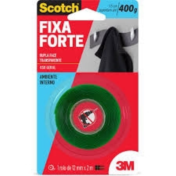 3M FITA DUPLA FACE FIXA FORTE 12X2M
