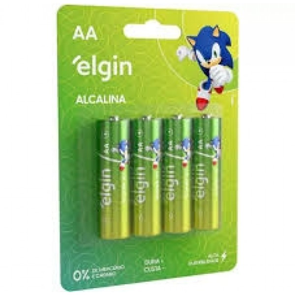 ELGIN PILHA ALCALINA AA (C/4 UN)