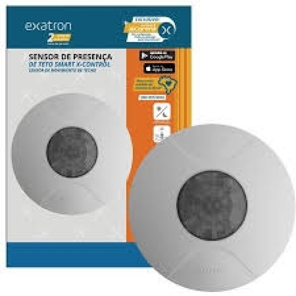EXATRON SENSOR PRESENCA TETO 360G SMART X-CONTROL
