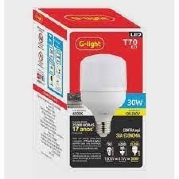 GLIGHT LED ENCE T70 30W E27 6500K AUTOVOLT