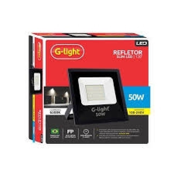 GLIGHT REFLETOR SLIM LED 6500K 50W AUTOVOLT