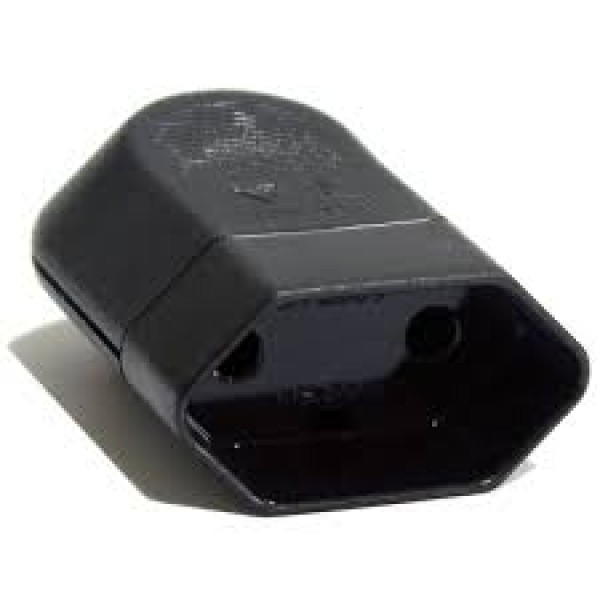 PEZZI PLUGUE FEMEA RETO 2P 10A 250V PRETO