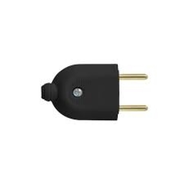 PEZZI PLUGUE MACHO RETO 2P 10A 250V PRETO