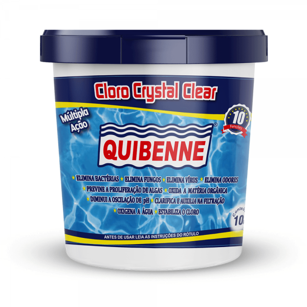 QUIBENNE CLORO CRYSTAL CLEAR MULTIPLA ACAO 10KG