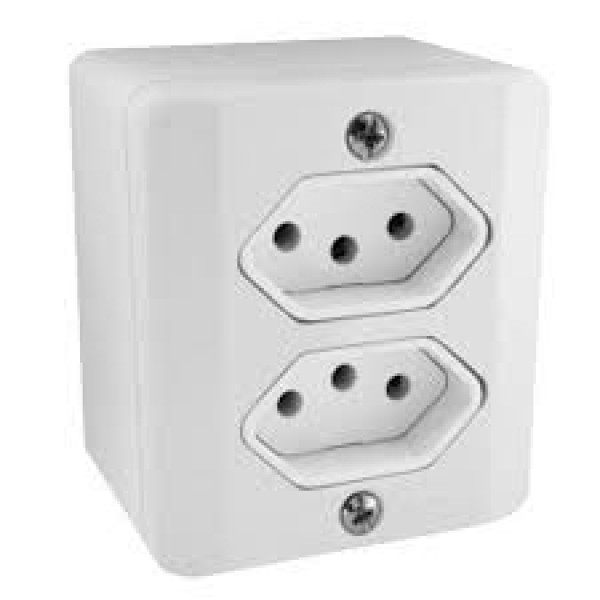 RADIAL TOMADA DUPLA 10A SISTEMA X