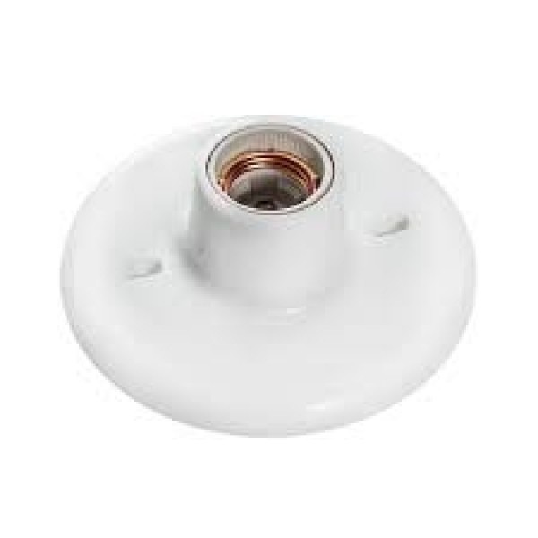 SL PLAFON C/SOQUETE DE PORCELANA E 27 BRANCO