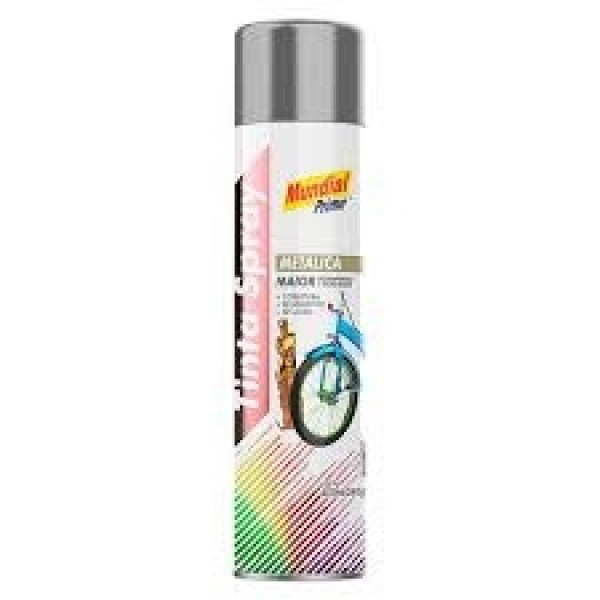  Spray Aluminio  Metalico 400ml Mundial Prime