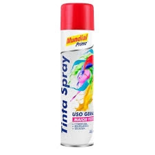  Spray Vermelho 400ml Mundial Prime