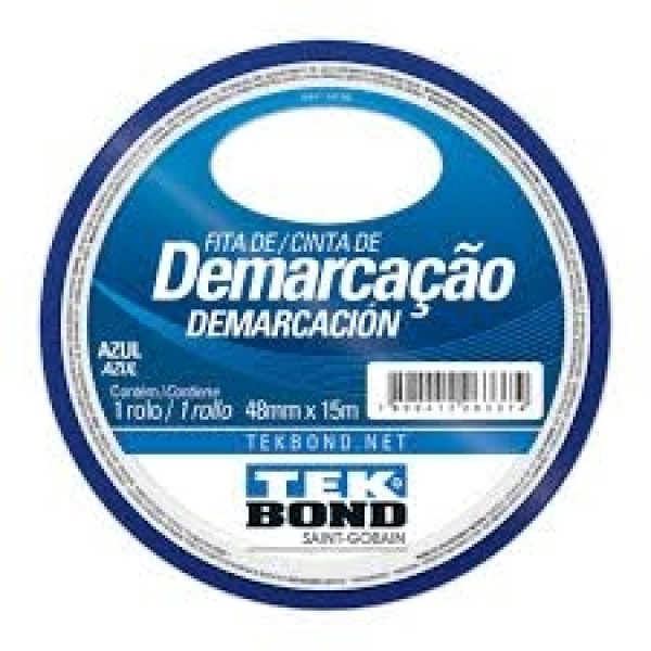 TEK BOND FITA DEMARCACAO AZUL 48MMX15M