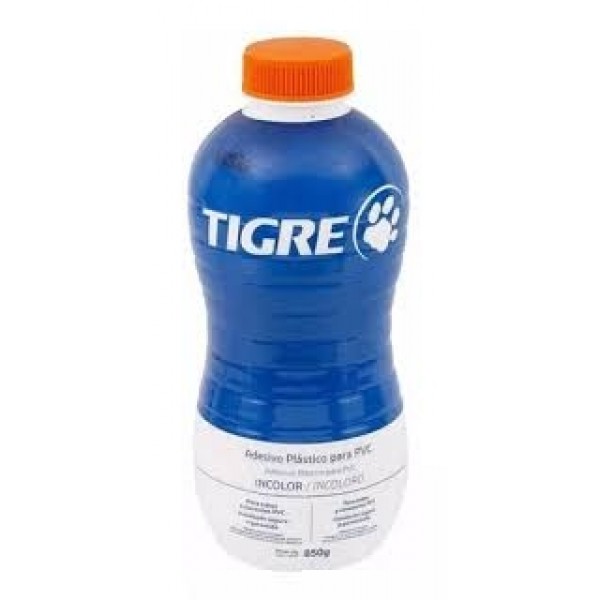 TIGRE ADESIVO PVC INCOLOR FRASCO 850G