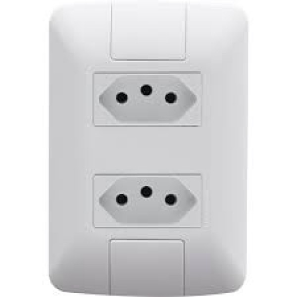 TRAMONTINA TOMADA DUPLA 2P+T 10A/250V ARIA BRA