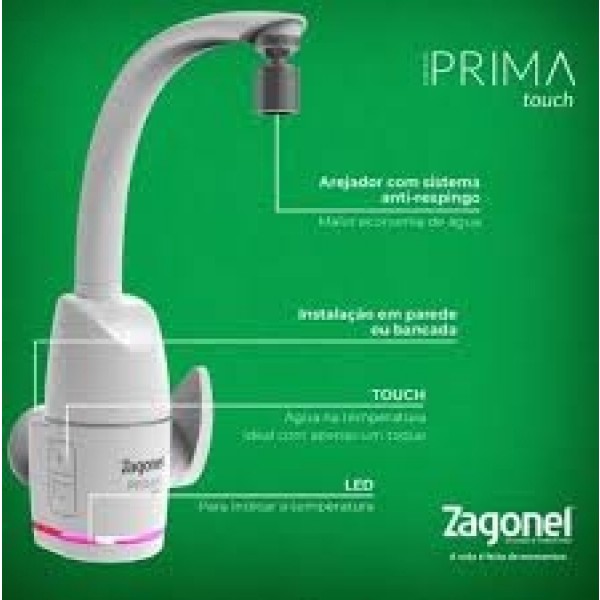 ZAGONEL TORNEIRA PRIMA ELETRO. 5500W 220V BRANCO