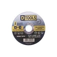 DTOOLS DISCO DE CORTE ACO/INOX 4,5X1,2MM