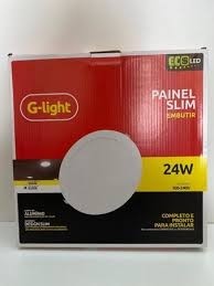 GLIGHT PAINEL SLIM LED REDONDO EMBUTIR 24W 6500K