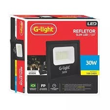 GLIGHT REFLETOR SLIM LED 6500K 30W AUTOVOLT