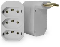 PEZZI ADAPTADOR MULTIPLO 3X2P 10A CINZA
