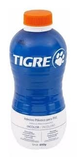 TIGRE ADESIVO PVC INCOLOR FRASCO 850G