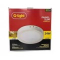 GLIGHT PAINEL SLIM LED REDONDO SOBREPOR 24W 6500K